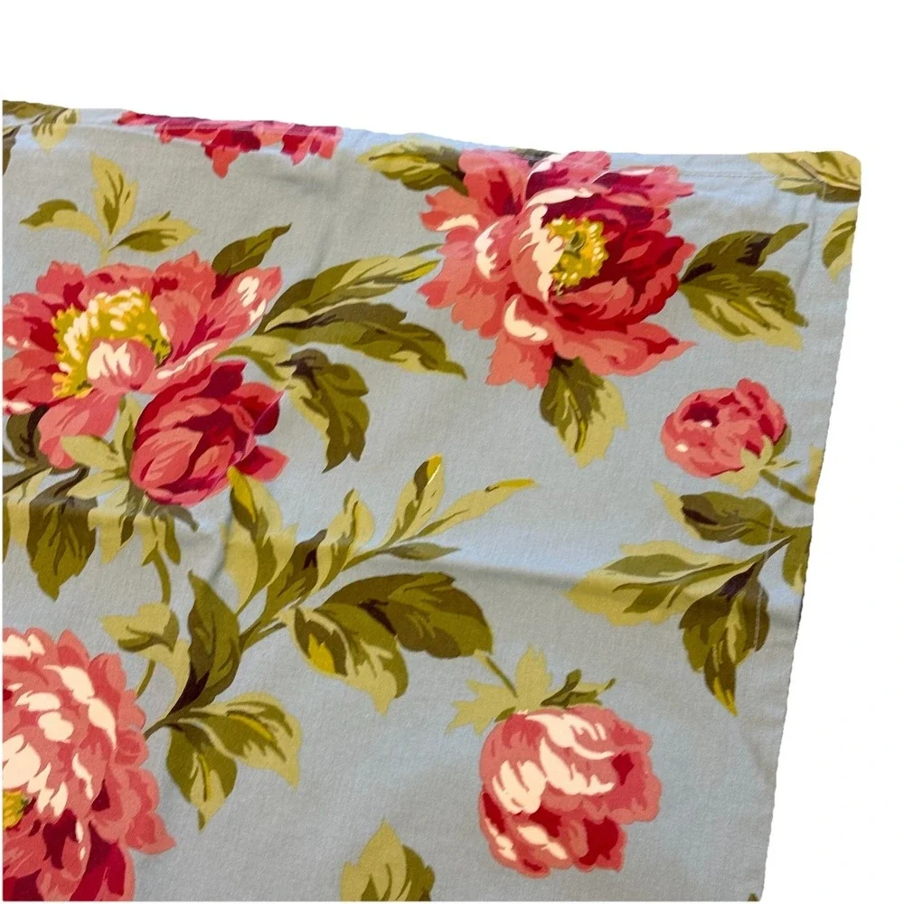 Pottery Barn Peony Pillow Cover Floral Pattern Cotton 20x20